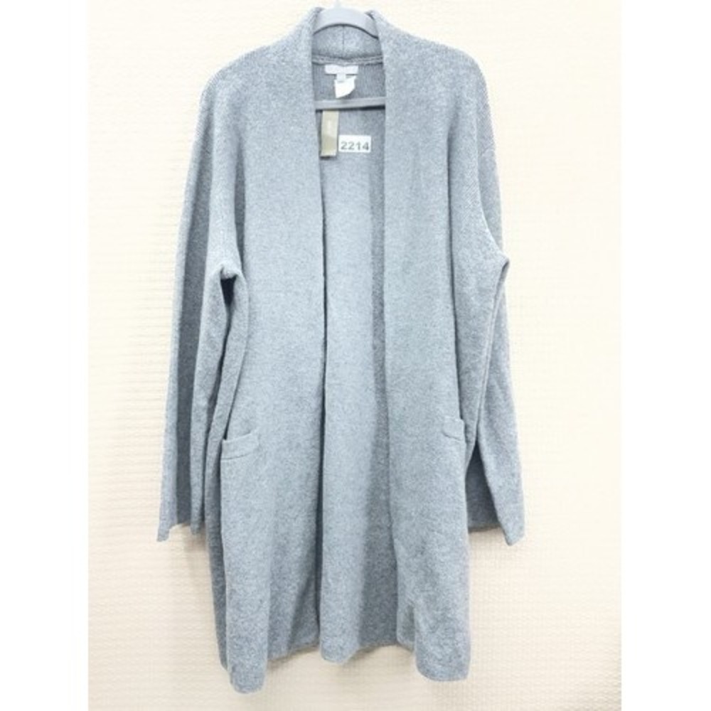 NWT J. Crew Gray Open Front Cocoon Sweater Cardigan Blazer Women L China